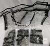4 Gudtmely Clear Blanket Storage Bags with Handles, 18"x14"x6", PVC, Zipper Closure, New