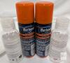 Barbasol Sensitive Skin 2oz Shaving Cream (2) + Allora Hand Sanitizer 2oz 72% Alcohol (2) - 2