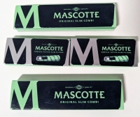 New MASCOTTE European Rolling Papers & Slim Filters (2ea Original Slim Combi & Conical Active Slim Filters)
