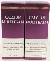 2 Calcium Volume Multi Balm - Wrinkle Core Stick, 0.3 OZ (9g), Anti-Aging & Hydrating