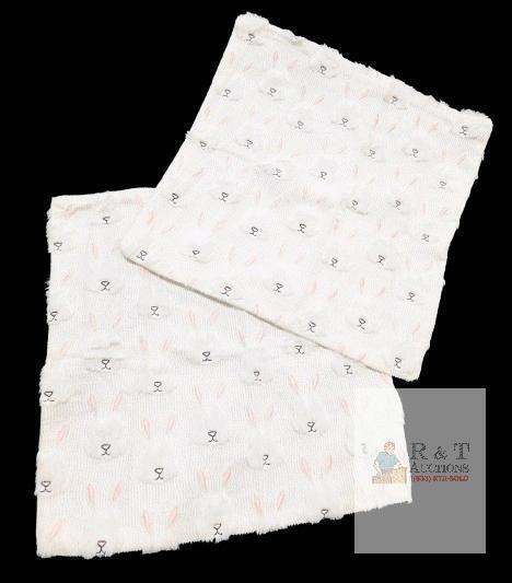 2 New Fuzzy Bunny Throw Pillow Covers, 3D Fuzzy Rabbit Faces, Zippered Enclosure, 18.75" &times; 18.75"