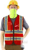 New Size LG Unisex AYKRM 11 color High Vis Reflective Safety Vest for Women Men Security Pocket Zipper