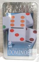 New Set of 28 Double Six Color Dot Dominoes