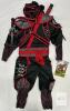 NEW Adventure Factory Ninja Costume Set Kids Size 5-6 w/ Hood, Belt & Toy Weapons (Unisex, 3+)