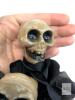 New Green Glowing Skull Rose Solar Halloween Lights, Spooky Solar Powered Decorative Stake for Garden Courtyard 28" Long Assembled - 2