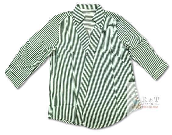New Size Small Women's LOMON 3/4 Length Sleeve Dressy V Neck Collared Shirts Trendy Business Casual Work Blouses Vacation Outfits