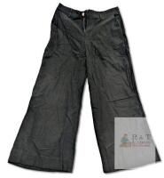 New Size MED Women's Cotton Linen Wide Leg Pants Trousers