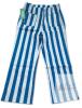 New Size LG Women's Kedera Striped Pants Wide Leg Trousers Casual High Waisted Pants Summer Flare Jeans with Patched Pockets - 3