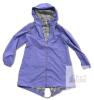 New Size MED Women's Waterproof Long Hooded Raincoats Hiking Travel Windbreaker Striped Lined Workout Coats With Pocket - 3
