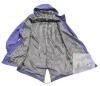 New Size MED Women's Waterproof Long Hooded Raincoats Hiking Travel Windbreaker Striped Lined Workout Coats With Pocket - 4