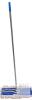 Commercial 24" Dust Mop with Blue Cotton Head & 60" Aluminum Handle, Rectangular, Blue Grip