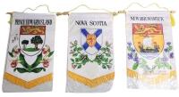 East Coast Canada Banner Flags . P.E.I , Nova Scotia & New Brunswick . Banners measure 8.5"&times;11"
