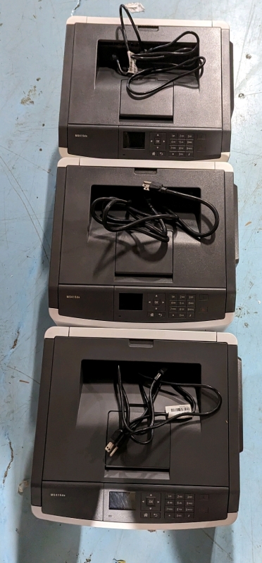 3 Lexmark MS415dn Printers - As Is