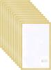 New MECCANIXITY 12pcs Self Adhesive Magnetic Poster Frame Wall Sign Holder, 11"x17" Magnetic Picture Frame Document Display Window Sign Wall Mount for Home Office Store Restaurant,Gold