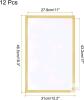 New MECCANIXITY 12pcs Self Adhesive Magnetic Poster Frame Wall Sign Holder, 11"x17" Magnetic Picture Frame Document Display Window Sign Wall Mount for Home Office Store Restaurant,Gold - 2