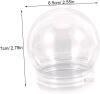 2 New 10-Packs Sweet Jars Storage Container Candy Jar for Kitchen Snack Holder Lids / Can Be Made Into Small Snow Globes, 7cm &times; 6cm &times; 6cm - 2