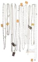 10 Vintage NOS D'ORLAN Necklaces Chains, Signed & Unsigned, 16" - 52" Long