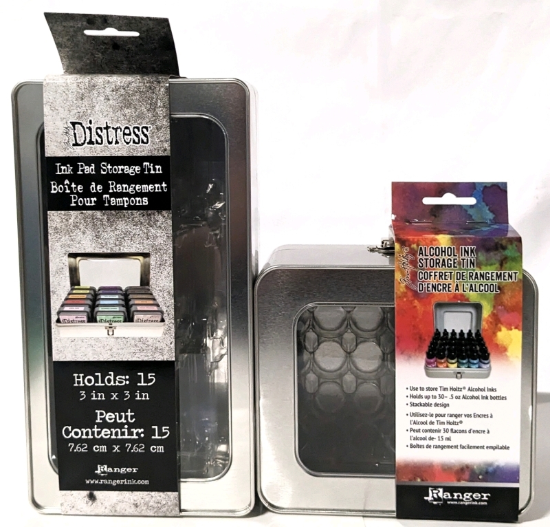 New Ranger Tom Holtz Ink Pad & Alcohol Ink Storage Tins.