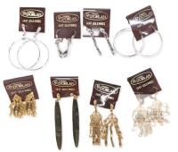 8 Pairs Vintage NOS D'ORLAN Pierced Earrings, 14K Gold Wires