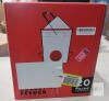 New - RentACoop Chick2Chicken 20lb BPA-Free 4-Medium Port Feeder - Includes Anti-Roost Cone, Slider Port Cover, Lid - 2
