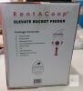New - RentACoop Chick2Chicken 20lb BPA-Free 4-Medium Port Feeder - Includes Anti-Roost Cone, Slider Port Cover, Lid - 4