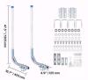 New VEVOR Boat Trailer Guides, Heavy Duty Roller Guide Design, for Ski Boat, Fishing Boat or Sailboat Trailer - 3