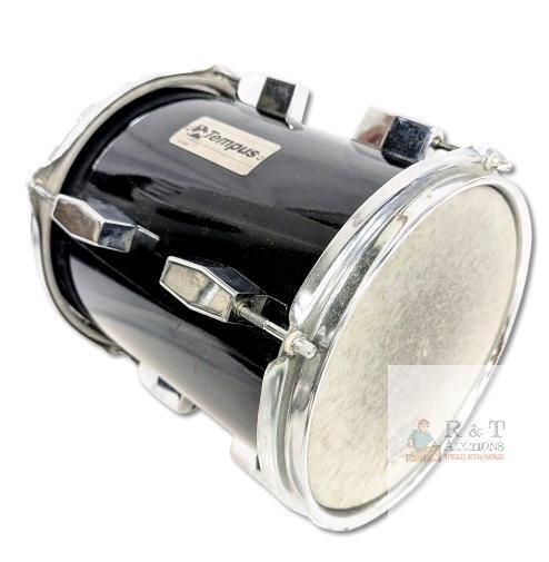 Tempus 8" Tom Drum, Remo Weather King Ambassador Batter on One Side, Evans Resonant Tomtom On The Other, Neither Side Pierced Through, Moderate Wear