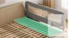 GrowthFun Queen Size Baby Bed Rail Guard, Grey, Fold-Down, Mesh Window, Fits 60" x 80" Beds - 2