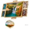 Beyond Innovations Large Rotating Puzzle Board 1500-Piece Capacity, 4 Drawers, Cover, 37"x30" Retails $167