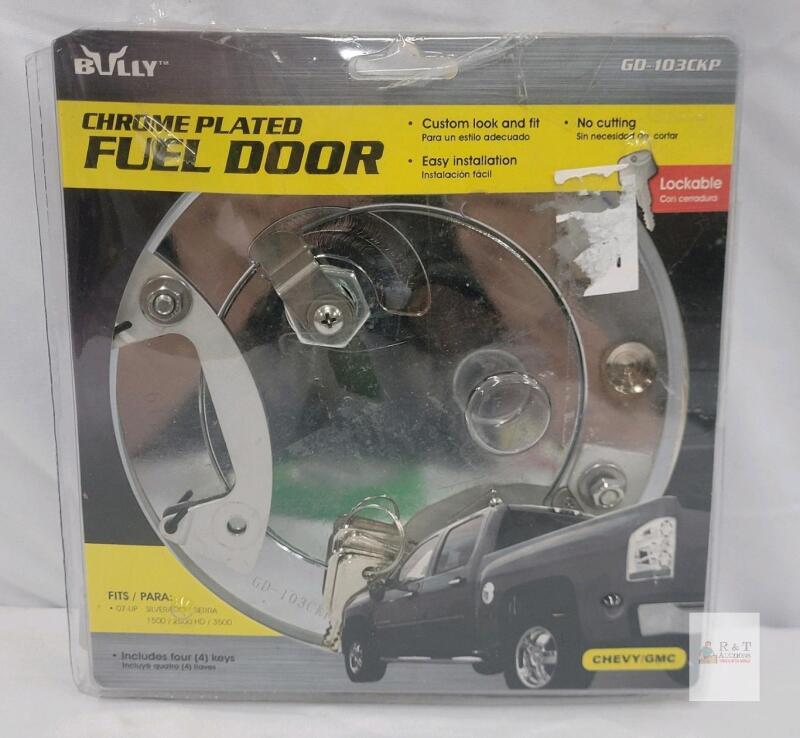 Bully GD-103CKP Locking Chrome Fuel Door for 2007-Up Silverado/Sierra 1500/2500 HD/3500