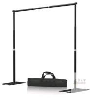 10ft.&times;10ft. Backdrop Stand , Pipe and Drape Backdrop Stand Kit - Adjustable Photo Backdrop Stand with Metal Steel Base, Heavy Duty Backdrop Stand . ***Missing 6 Bolts***