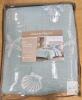 Harbor House Seaside 4-Piece Full/Queen Quilt Set - Aqua, 100% Cotton Percale, Coastal Design