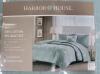 Harbor House Seaside 4-Piece Full/Queen Quilt Set - Aqua, 100% Cotton Percale, Coastal Design - 2