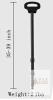 ALEVMOOM Upgraded Folding Cane Seat, Adjustable Height, 550 lbs Capacity, Black NEW - 2