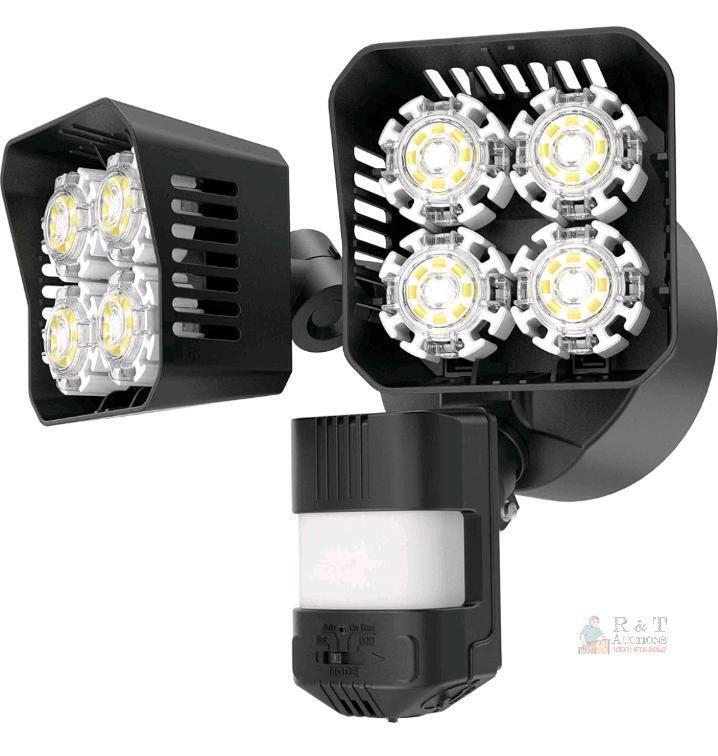 SANSI Bright Series 54W LED Security Floodlight with Motion Sensor, 7000 Lumens, 5000K, IP65