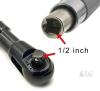 Offset Extension Wrench Impact for Electric Drill, with 4 Socket Adapters and 1/2&lsquo;&rsquo; Drill Adapter - 2