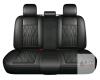 New Huidasource Leather Back Row Seat Covers, Waterproof Rear Split Bench Car Seat Covers, Vehicle Seat Cushion Cover Protector Universal Fit for Most Cars Sedan SUV Pickup Truck(Back Row/Black)