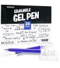 New - 12-Pack Volcanics Clicker Erasable Gel Pens , Blue - 2
