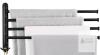 New KES Extra Long 19.5" Swivel Towel Rack, Black
