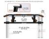 StoneGrit Multi-Grip Doorway Pull-Up Bar, 500 lbs Capacity, Adjustable Width 21.65&ndash;36.22 in NEW - 3