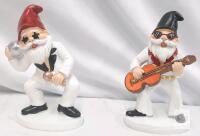 NEW Musical Gnome 02 Decorative Figurine Set &ndash; Elvis-Inspired Resin Statues