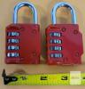 New 2-Pack Combination Lock , Resettable 4-Digit Combo Heavy Duty Padlocks. - 2