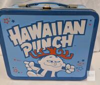 Hawaiian Punch Blue Metal Lunch Box, 7.75" Tin, Punchy Mascot, Early 2000s, Collectible