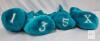 Turquoise Knit & Plush Golf Club Headcovers Set (1, 3, 5, X) - 2