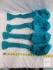 Turquoise Knit & Plush Golf Club Headcovers Set (1, 3, 5, X) - 3