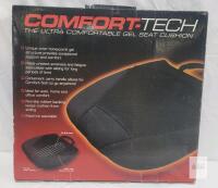 Comfort-Tech Gel Seat Cushion, Honeycomb Gel, Non-Slip, Machine Washable, Carry Handle