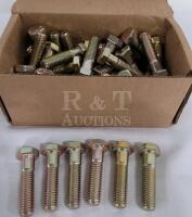 1/2"×2" Hex Cap Screws / Bolts Plated , 50 Bolts - New