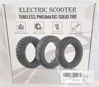 Felistory 10x2.125 Solid Tire, Black, Fits Xiaomi & Ninebot Electric Scooters, DIY Install