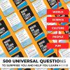New WHERE DID I LEARN THAT? QUOKKA Trivia Card Game for 2+ Players Ages 15+ Universal 500 Trivia Questions Cards - Learning and Educational Trivia Games - 2