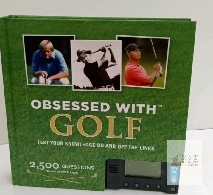 Obsessed With Golf Trivia Book with Interactive Electronic Quiz Module